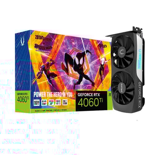 Zotac Gaming RTX 4060 Ti Amp Spider Man 16GB Graphics Card